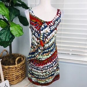 NWOT FUN PRINT FLOWY THIN DRESS